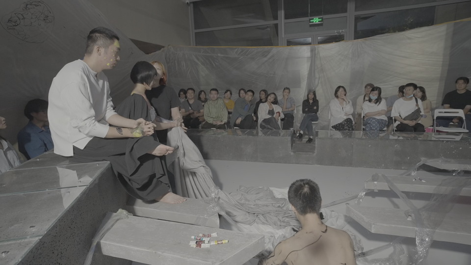 Shoot Self with You theatre tableau still
