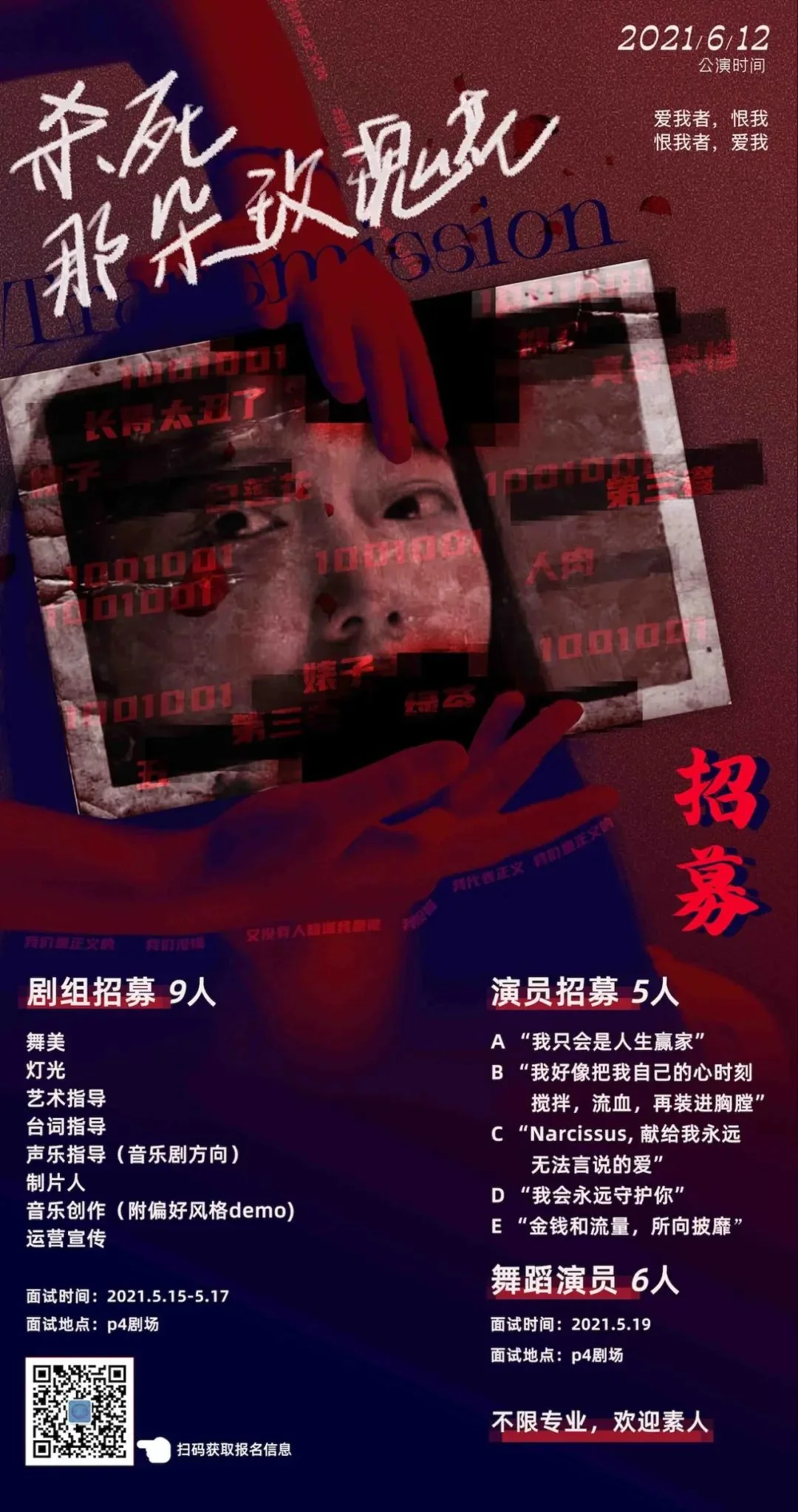 Recruitment - Plan p4U - "Kill the rose."